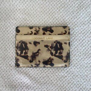 Wild Chic: Small Card Wallet with Organic Leopard Pattern from Coconut Lane 🐆🌿